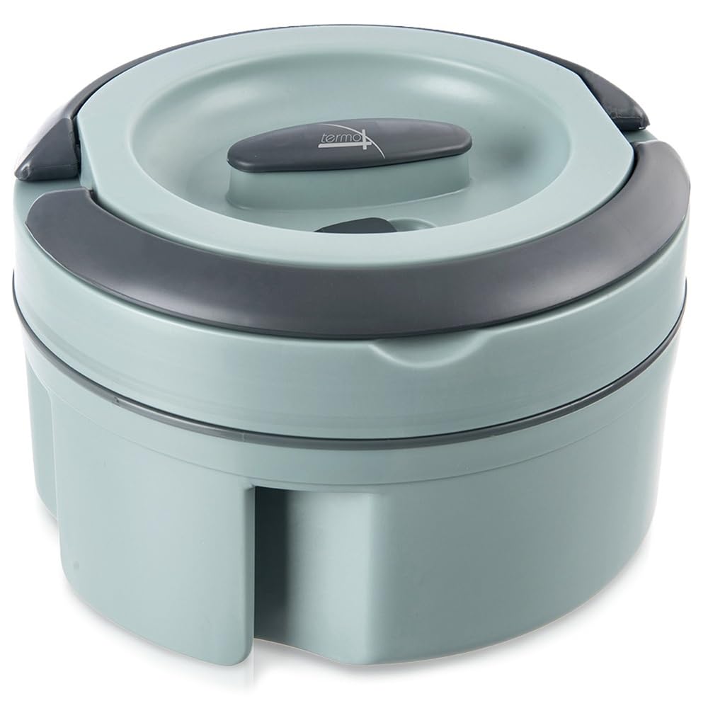 orion group Termo Speisebehälter 1,4 l aus Edelstahl mit Ventil Weiss 1,4 L, Weiss 1,4 L