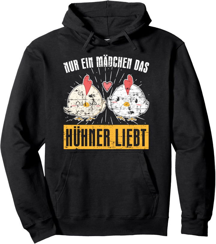 Hühner Mädchen Bauernhof Tiere Geschenk Huhn Pullover Hoodie