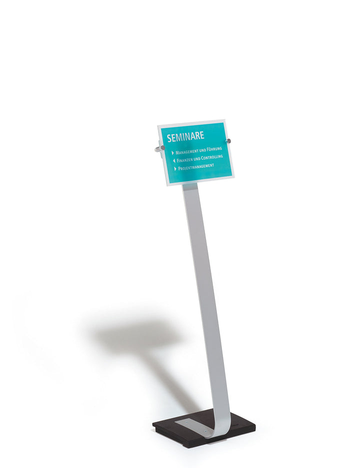 Durable Präsentationsständer Crystal Sign Stand A4, für Hoch- und Querformat, 481823, A4