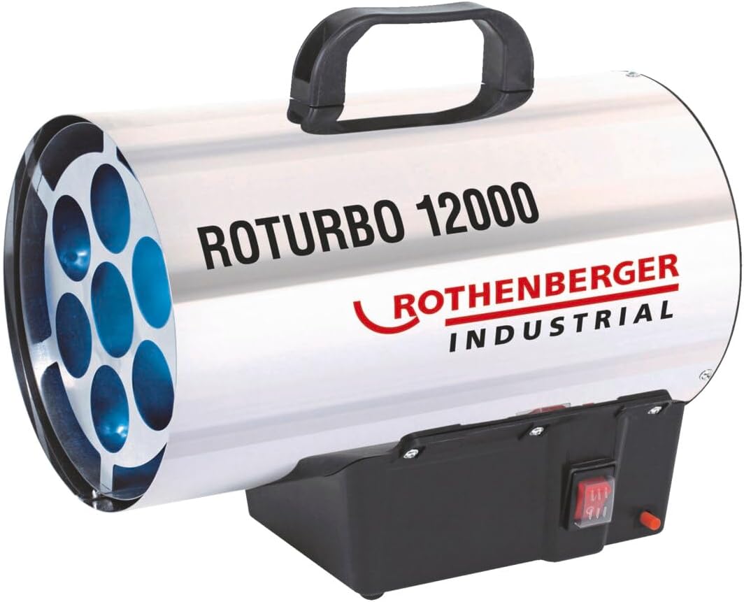 Rothenberger Industrial 1500000164 Heizkanone Roturbo 12000-VERSION FRANKREICH, 11900 W, Grau