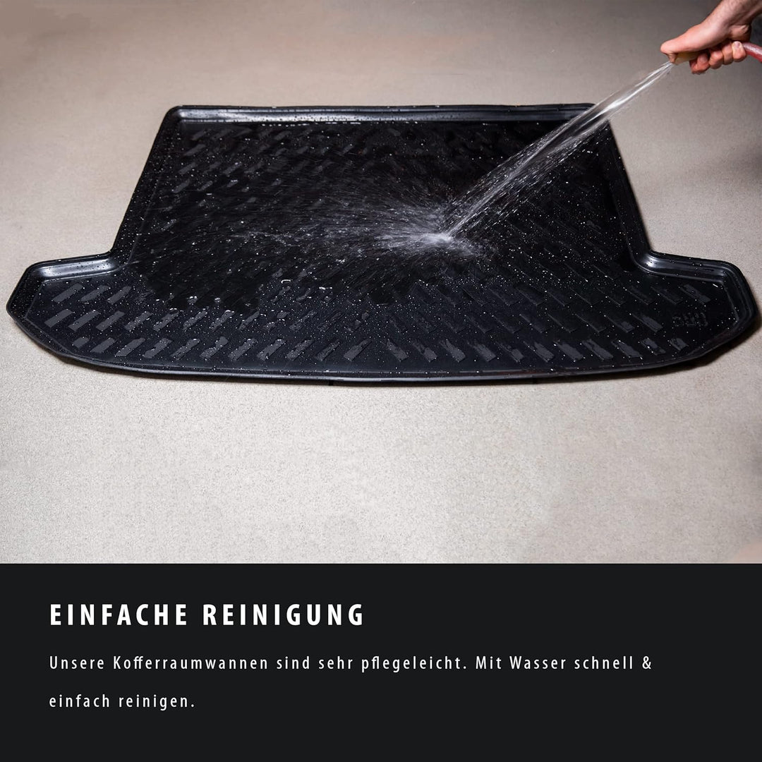 ELMASLINE Kofferraumwanne für Peugeot e-208 (Elektro) (II) 2019-2026 | Extra hoher 5cm Rand | 3D Gum
