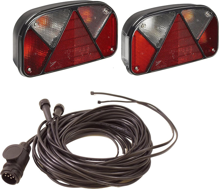Aspöck Anhänger - Rückleuchten - Heckleuchten Multipoint II - Kabelbaum - Kabelsatz 6 + 4,5 Meter, 1