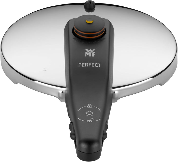 WMF Perfect Ersatzdeckel für Schnellkochtopf 2,5l, Dampfkochtopf 18 cm, Cromargan Edelstahl poliert,