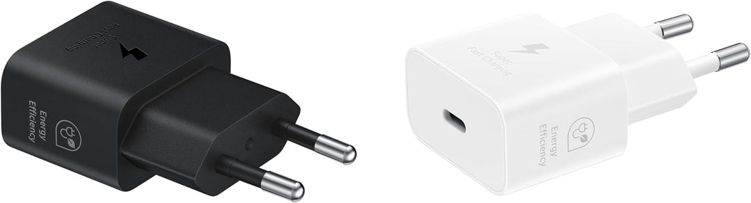 Samsung Schnellladeadapter, Energieeffizientes Ladegerät mit USB-C Datenkabel, 25 Watt, Schwarz, EP-