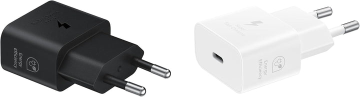Samsung Schnellladeadapter, Energieeffizientes Ladegerät mit USB-C Datenkabel, 25 Watt, Schwarz, EP-