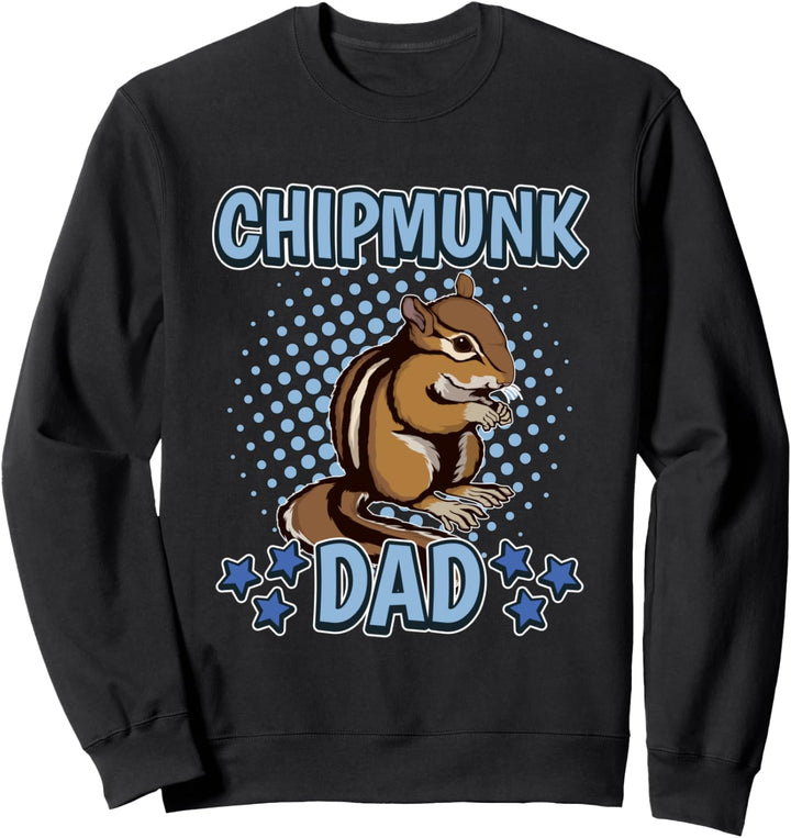 Streifenhörnchen Papa Chipmunk Dad Vatertag Streifenhörnchen Sweatshirt