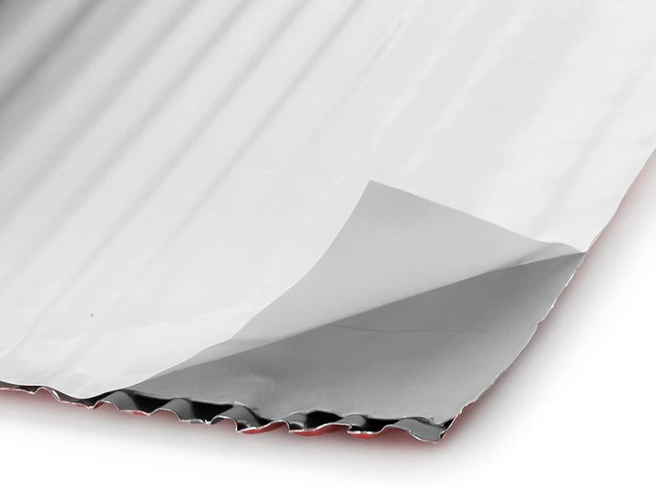 Seiletech.de Blei geriffelte Kaminanschlussband – 300mm – 35m – 7 x 5m – Kastanie RAL 8012 – selbstk