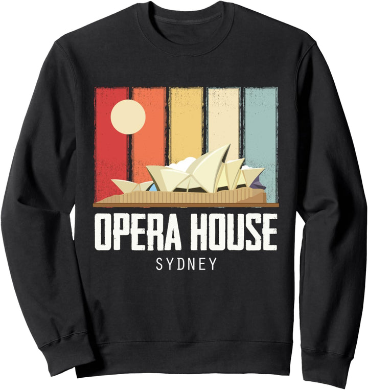 Opernhaus Sydney in Australien Retro Sunrise Sweatshirt