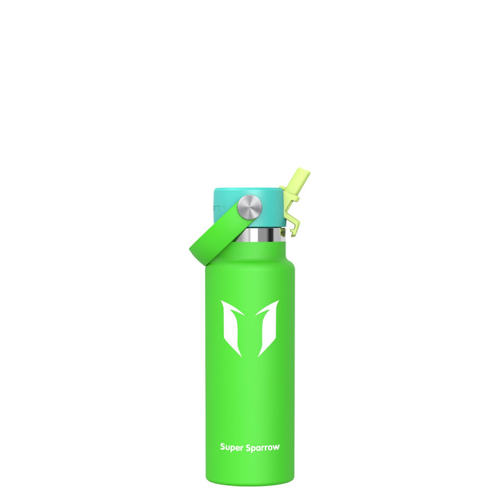 Super Sparrow Trinkflasche Edelstahl - Thermobecher - 350ml, 500ml, 750ml, 1L - Standardmund Stroh-D