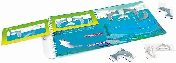 SmartGames - Flippin' Dolphins, Magnetic Puzzle Game with 48 Challenges, 7+ Years