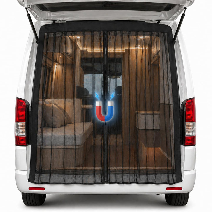 Moskitonetz Van mit Magnetismus 180 x 150 cm, Fliegengitter magnetisch, Moskitonetz magnetisch mit M