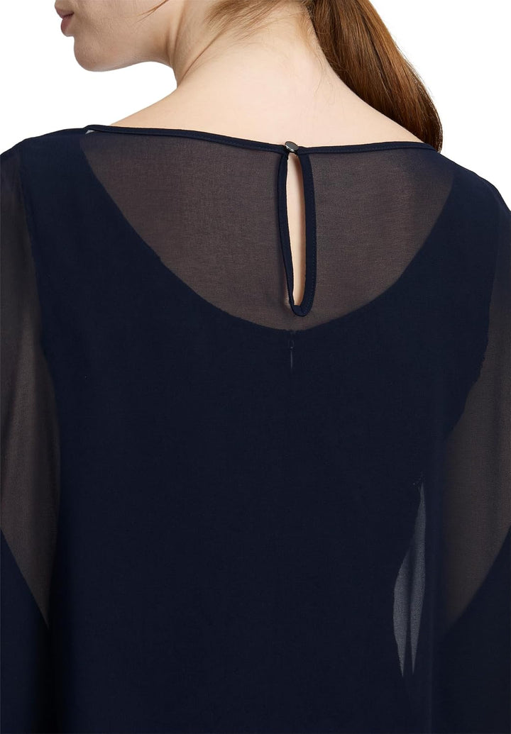 Vera Mont Damen 0273/4817 Kleid 42 Blau, 42 Blau