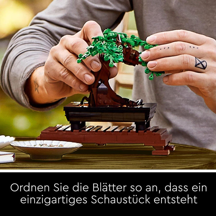 LEGO Icons Garten der Stille, Botanical Zen-Garten-Set für Erwachsene mit Lotusblumen & Icons Bonsai