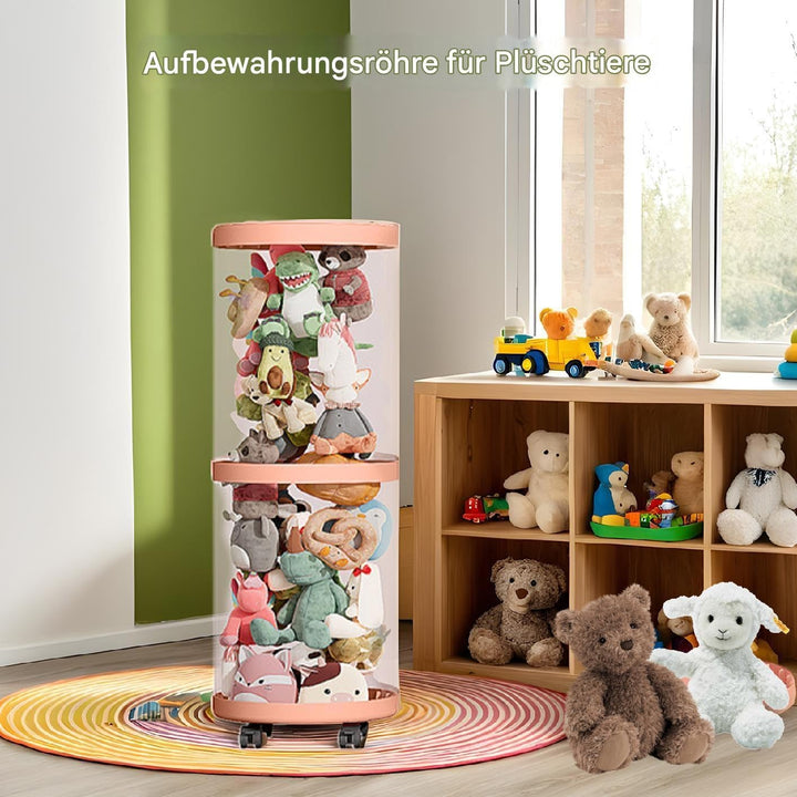 Stofftier Aufbewahrungs Röhre - Transparente Vertikale Spielzeug Organizer Röhre, Spielzeug Aufbewah