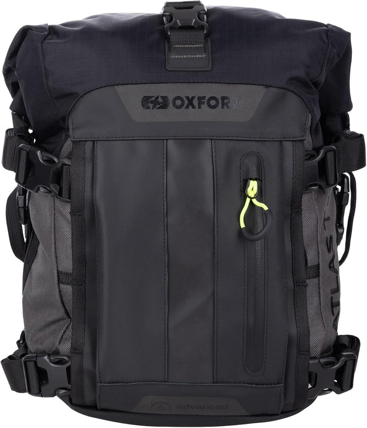 Oxford Atlas T-10 Advanced Tourpack Modulares Motorradgepäck, 10 l, Anthrazit/Schwarz Charcoal/Schwa