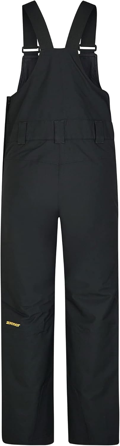 Ziener Jungen Akando-bib Ski-Hose, Schnee-Hose | Träger, wasserdicht, warm (1er Pack) 104 black.gray