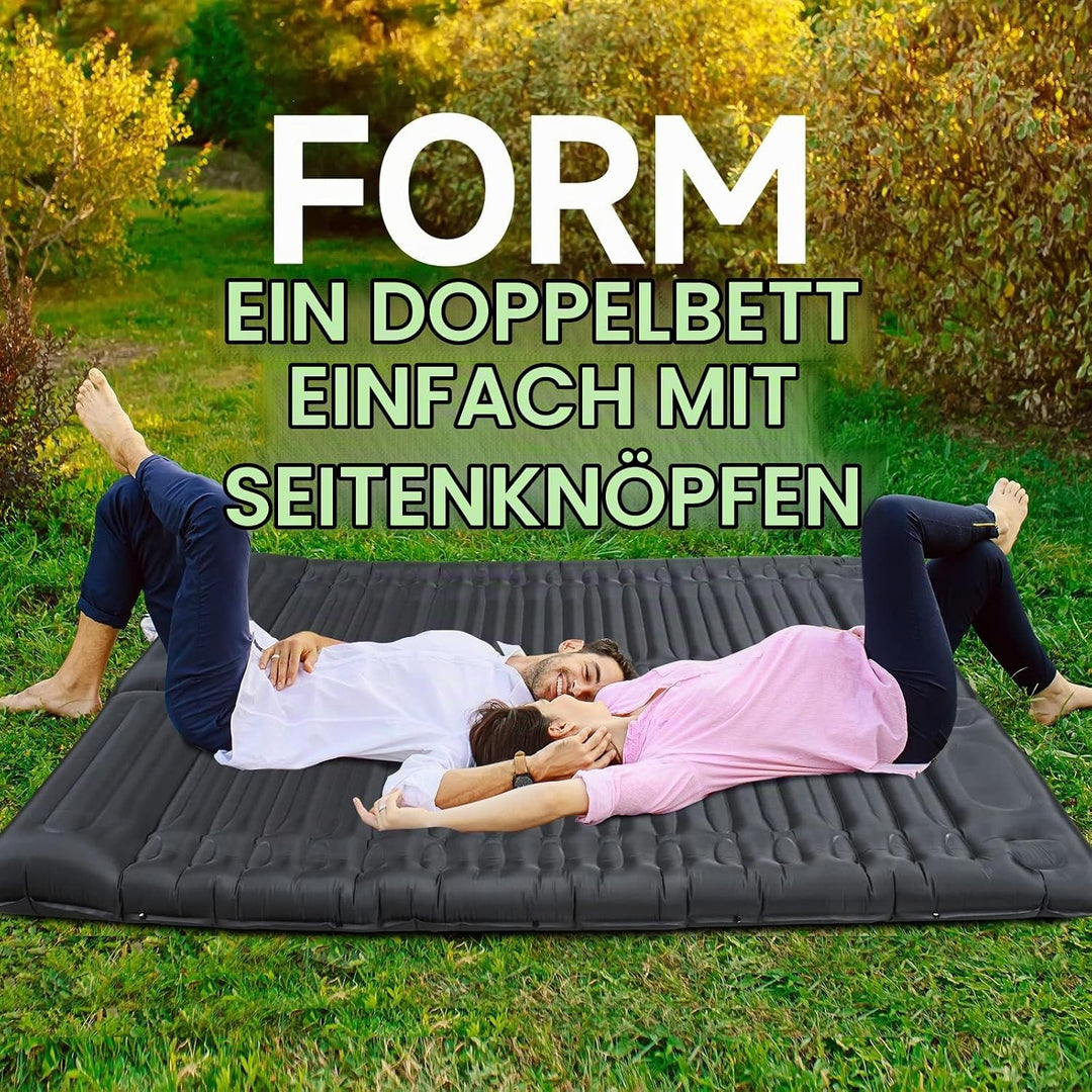 Camping Isomatte 14cm Dick mit Fusspresse Pumpe,Upgrade Campingmatte Verdickte Schlafmatte Outdoor m