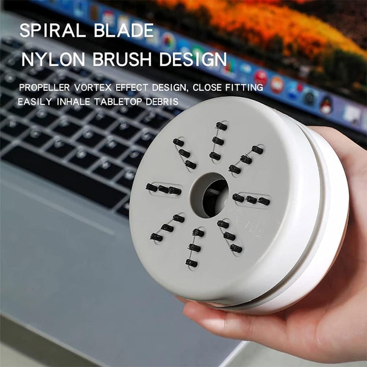 Tischstaubsauger,Tragbar Kabellos Mini Staubsauger USB Wiederaufladbar 360° Drehbar Mini Handstaubsa