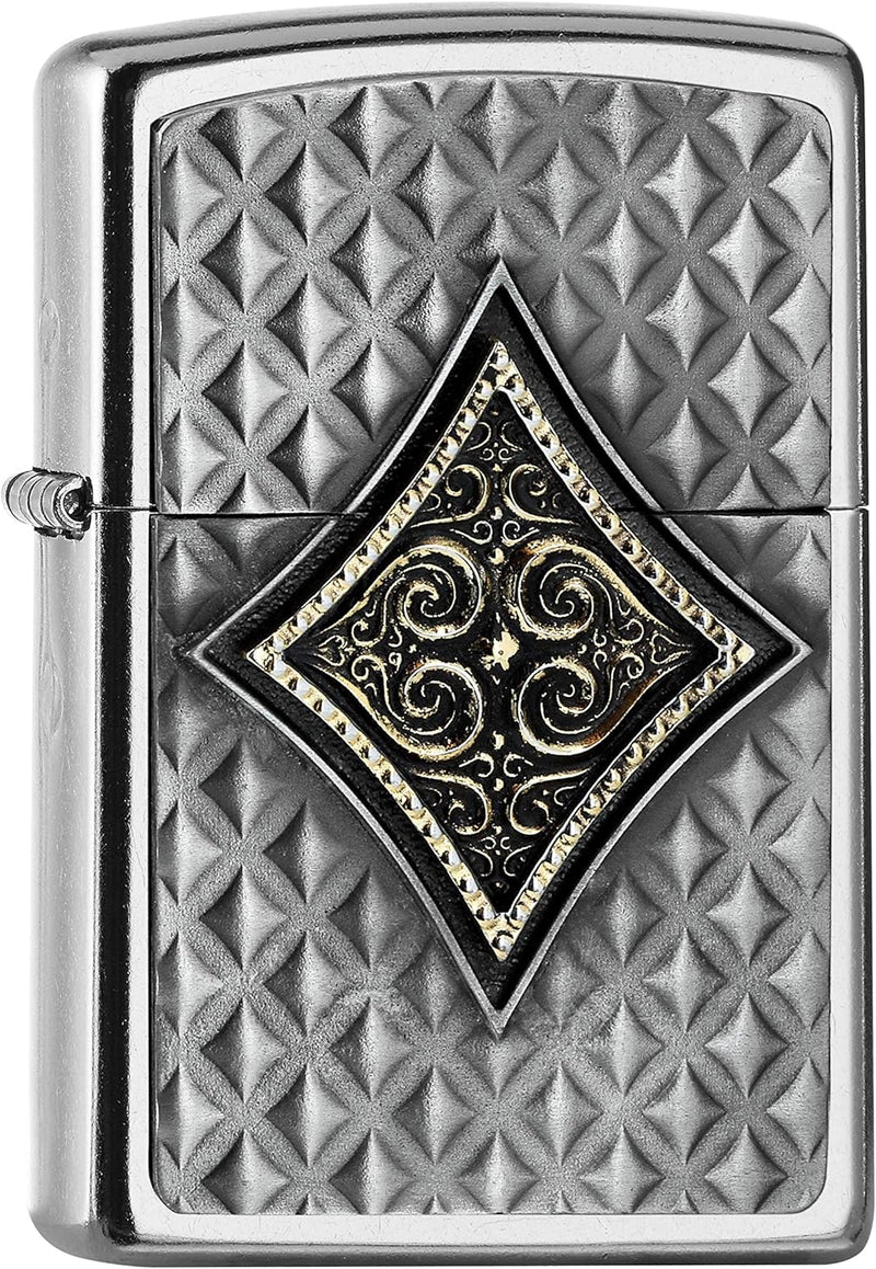 Zippo PL 207 KARO Emblem 3D Feuerzeug, Messing, Design, 5,8 * 3,8 * 1,2