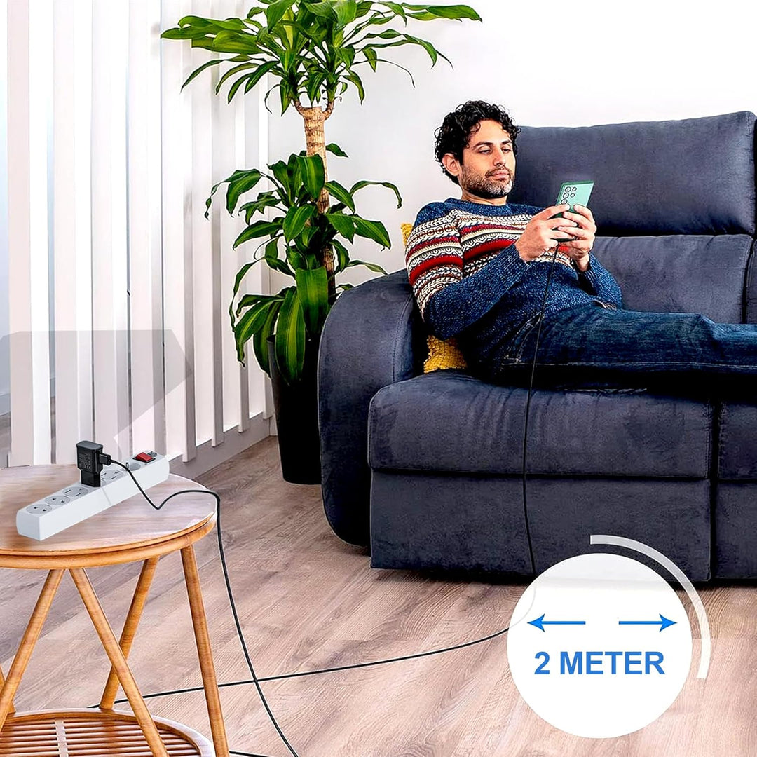 2er-Pack USB Ladegerät, Schnellladegerät mit 2M Ladekabel,Typ C Handy Netzteil Adapter für Samsung G