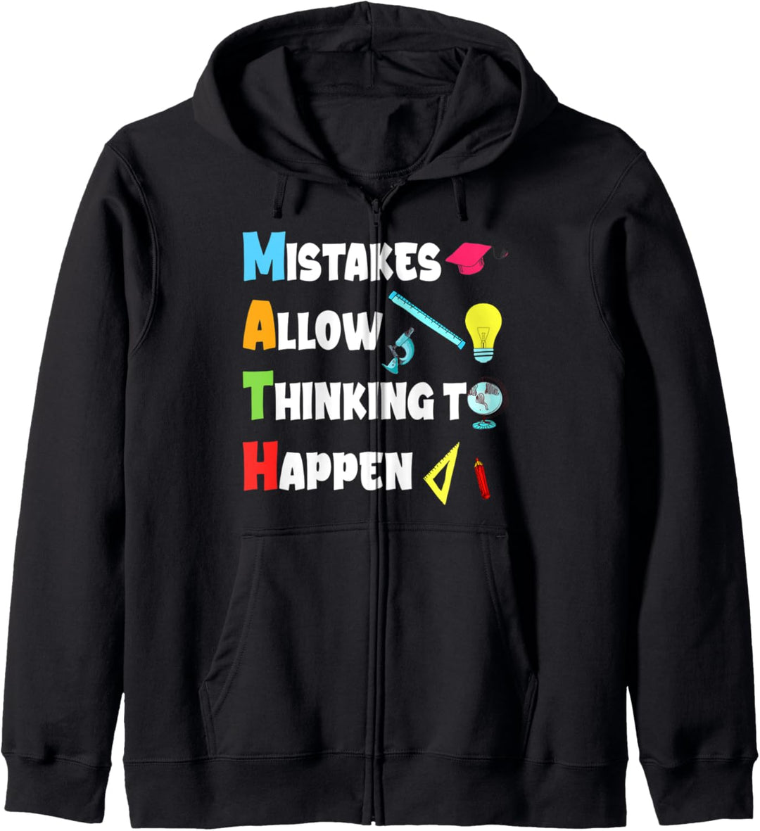 Mistakes allow thinking to happen Gymnasium Lehrerin Kapuzenjacke