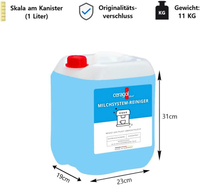 ceragol ultra Milchsystemreiniger, 10L – Milchschaum-Reiniger für Kaffee-Vollautomaten und Milchaufs