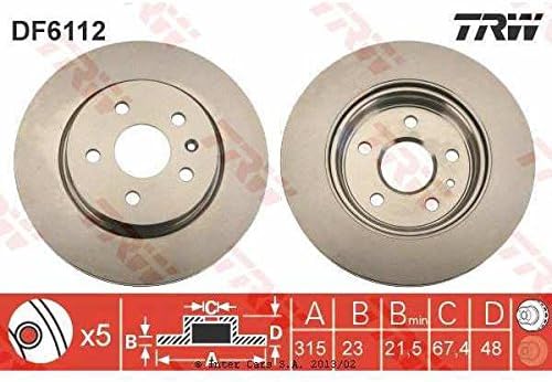 TRW DF6112 Bremsscheibe - (Paar)