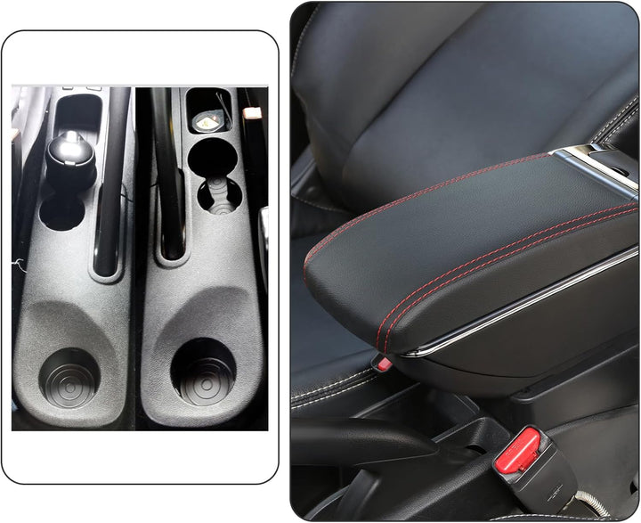 für Clio 4 Captur Armlehne Mittelkonsole Aufbewahrungsbox Doppelschicht Mit Getränkehalter Doppelsch