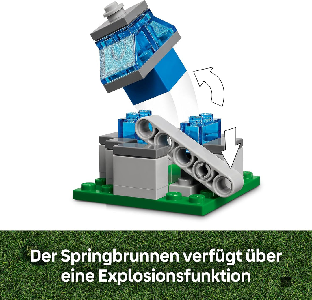 LEGO Minecraft Angriff des Ghast-Ballons - Gaming Spielzeug - Steves Haus, 4 Minifiguren - Iron Gole