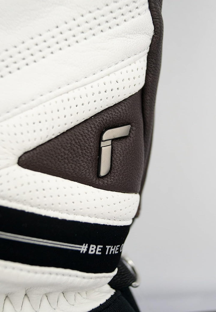 Reusch Herren Henrik Kristoffersen extra Warmer, winddichter und atmungsaktiver Skihandschuh 9 Weiss