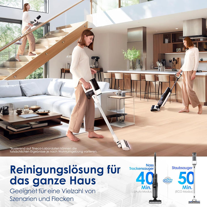 Tineco Floor ONE Switch S7 Nass Trockensauger, Saugwischer 40min, Staubsauger 65min, 70℃ Flashdry, B