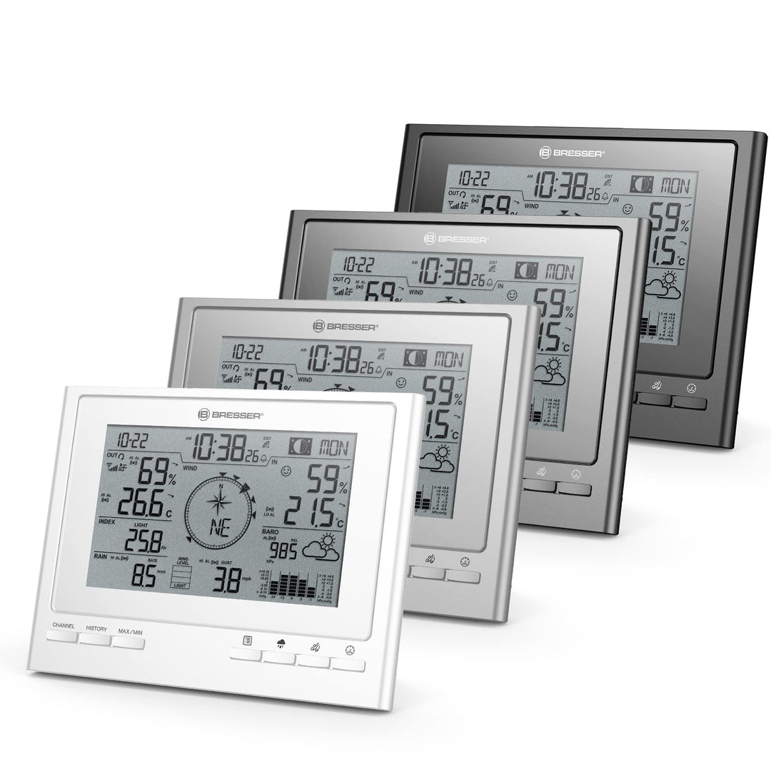 Bresser zusätzliche Basisstation für 7003100 ClimateScout Wetter-Center 7-in-1 Funk Wetterstation mi