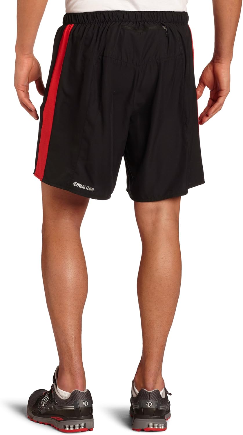 PEARL IZUMI Maverick 2-in-1-Shorts für Herren Schwarz/Rot M, Schwarz/Rot M