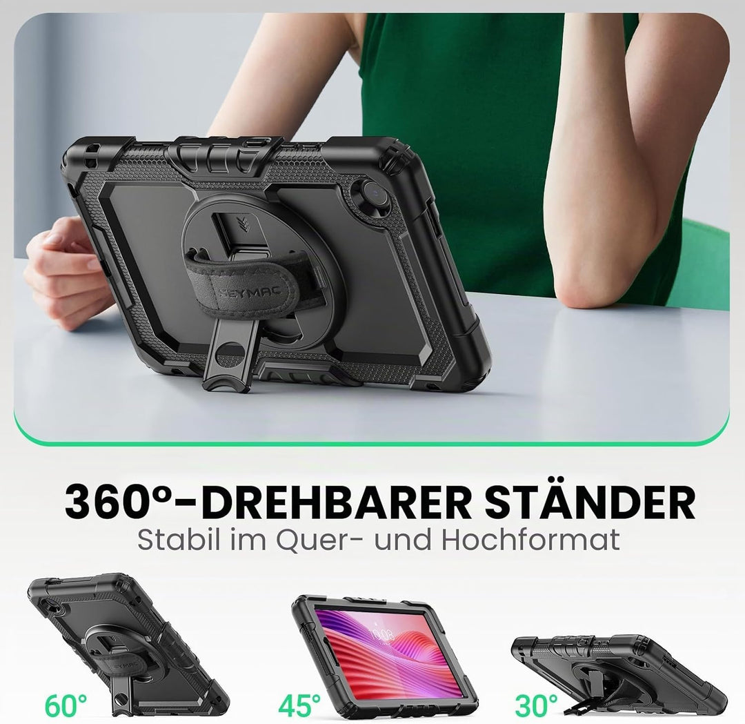 SEYMAC Hülle für Lenovo Tab One/Tab K9 Tablet 8,7 Zoll 2025 (TB305XU/TB305FU), Stossfeste Hülle mit
