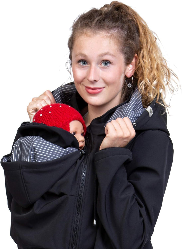 Viva la Mama – Allwetter Funktionsjacke für Mama und Baby, Umstandsjacke + Tragejacke - MELLORY XL V