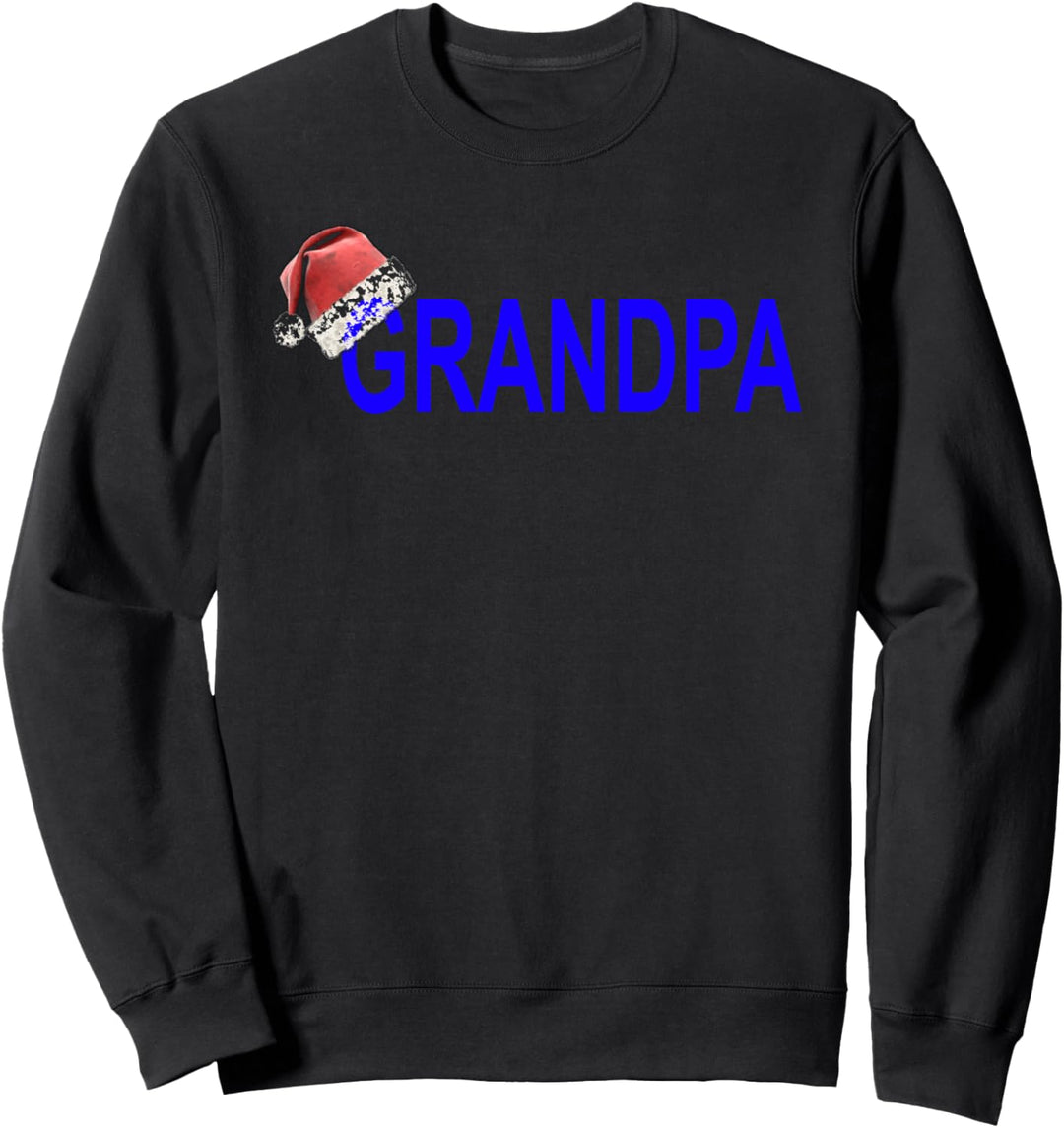Grandpa Santa Claus Christmas Hat Grandpa Sweatshirt