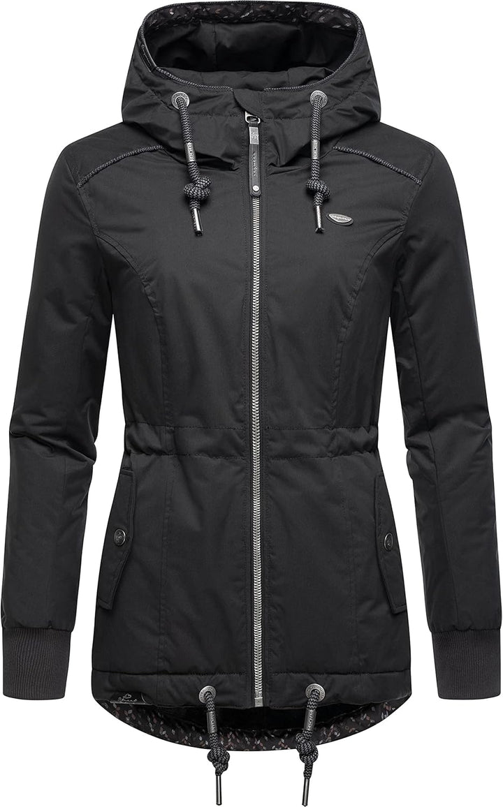 Ragwear Damen Winterjacke Outdoorjacke mit Kapuze YM-Danka XS-6XL M Black22, M Black22