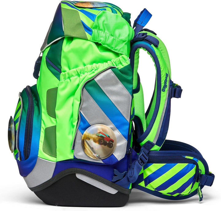 ergobag Pack Neo - Schulrucksack Set 6tlg. TruckBär - Blau Einheitsgrösse
