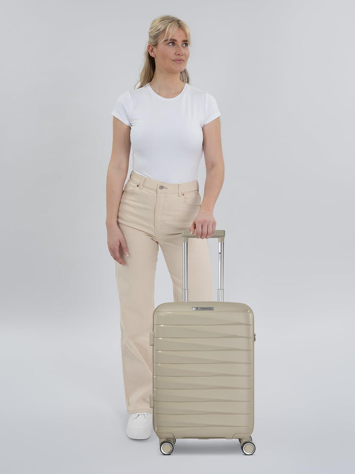 Franky Kabinen-Koffer für Damen und Herren | Kleiner Cabin-Trolley 36 x 20 x 55 cm aus hochwertigem,