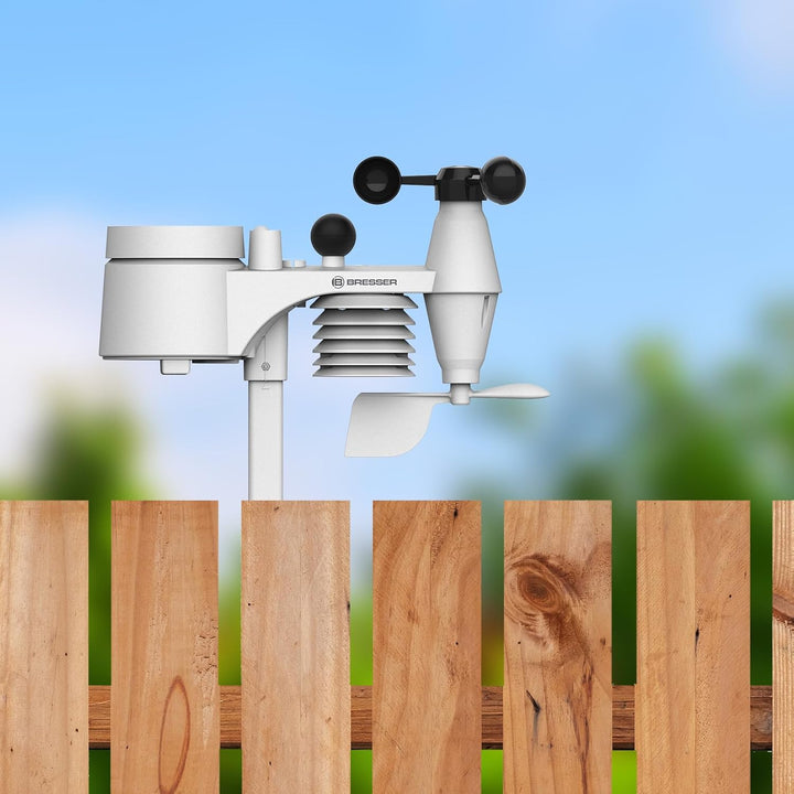 Bresser 8-in-1 ClearViewTB Wetterstation mit Hitzestress-Index, Sensirion-Sensor, 8-in-1-Multisensor