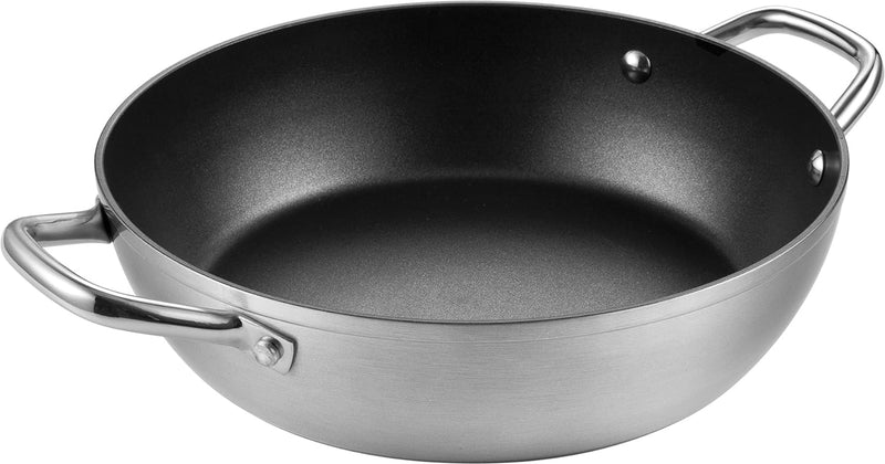 Tescoma 606860 GrandChef Topf mit 2 Griffen, Durchmesser 30 cm, Aluminium, Schwarz, 30 cm