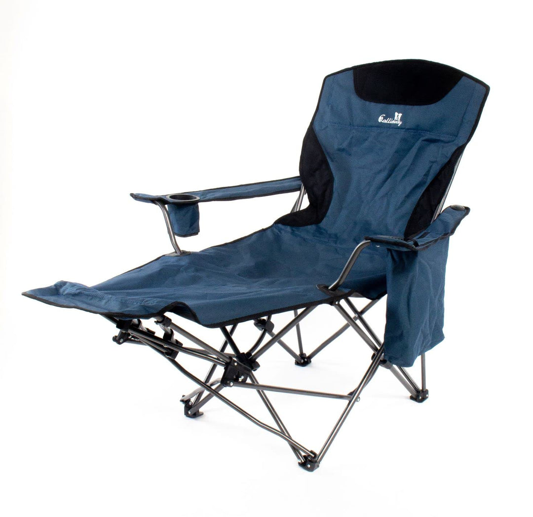 Faltbarer Camping Stuhl/Relax Liegesessel Bonnie Q” (Blau), Blau
