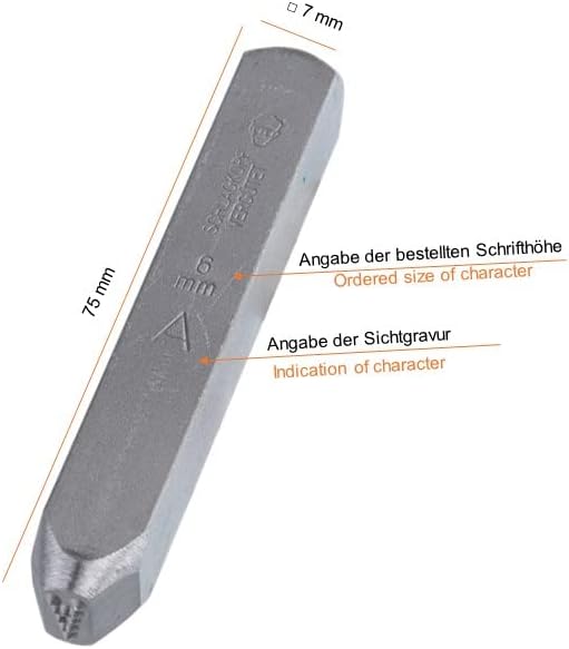 GRAVUREM-RP Schlagzahlen 0-9 - LOW-STRESS DOT-STYLE - Punktierte Radiengravur / 2mm 2 mm, 2 mm