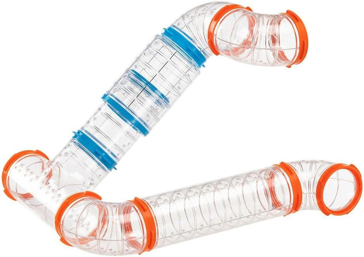 Ferplast Röhren Hamster-Set, Zubehör für Hamsterkäfig, insgesamt 9 Teile, Hamster Tunnel Rohr mit Be
