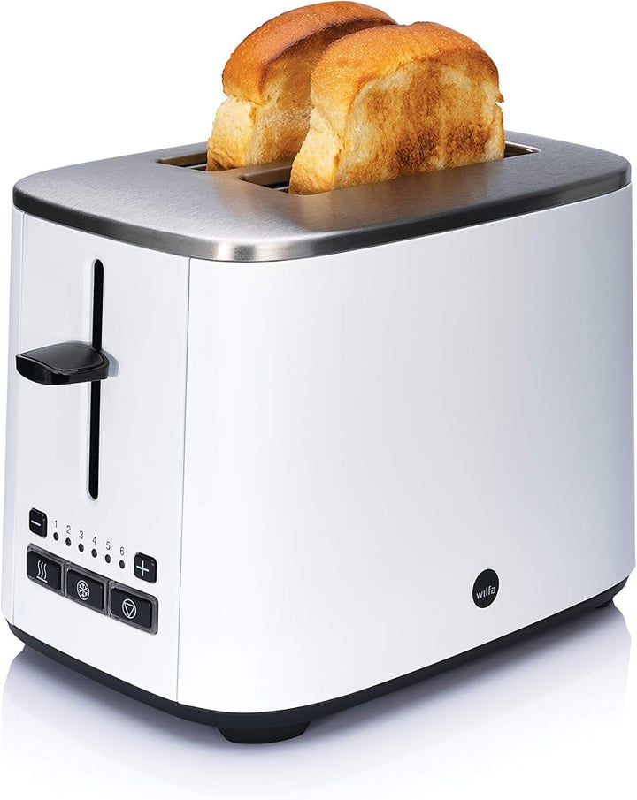Wilfa CLASSIC Toaster - 2 Scheiben - 3 Programme - Verstellbare Hitzeeinstellungen - 1.000 Watt (wei