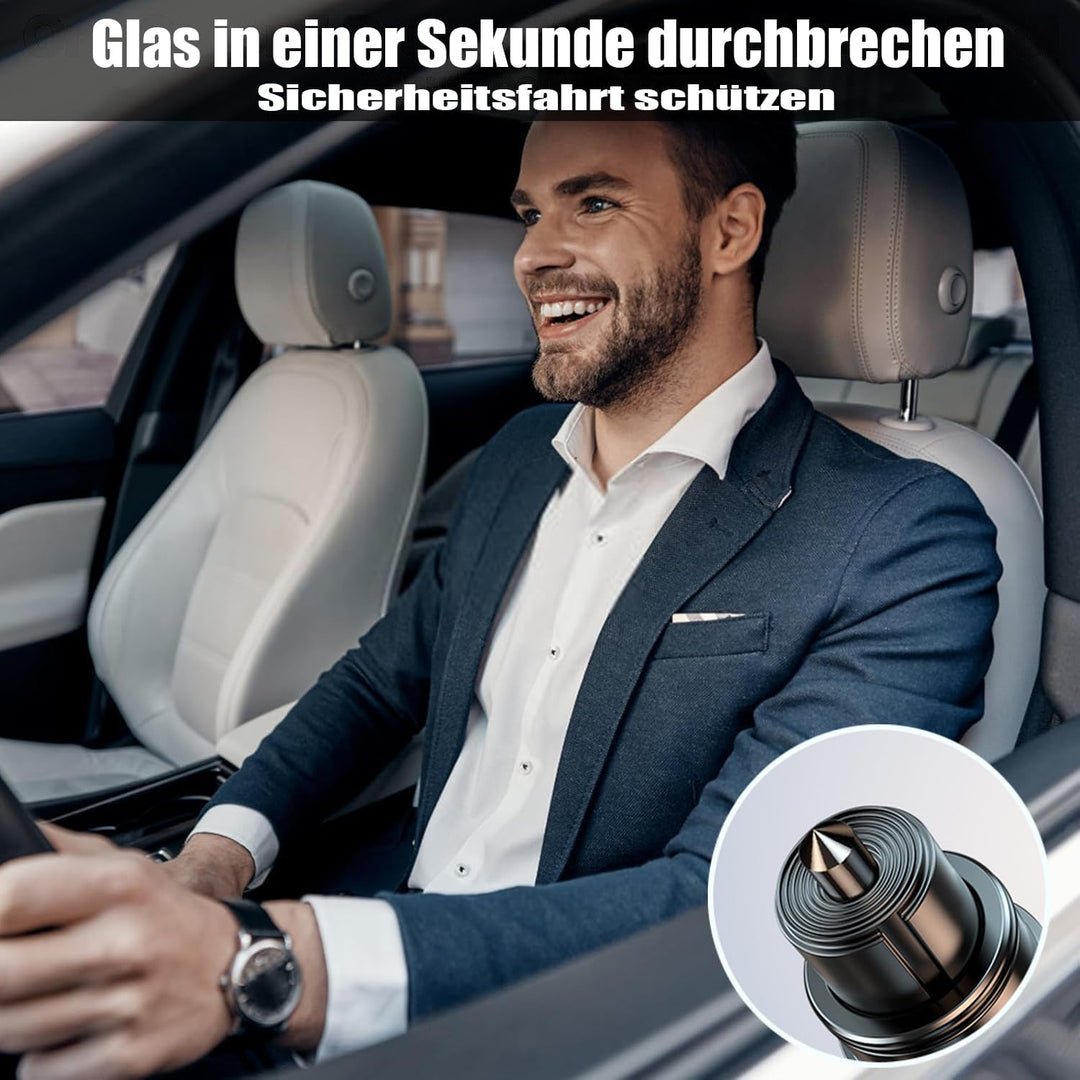 2in1 Gurtschneider Notfallhammer，3 Stück Notfallhammer Auto mit Gurtschneider，Nothilfewerkzeuge brec