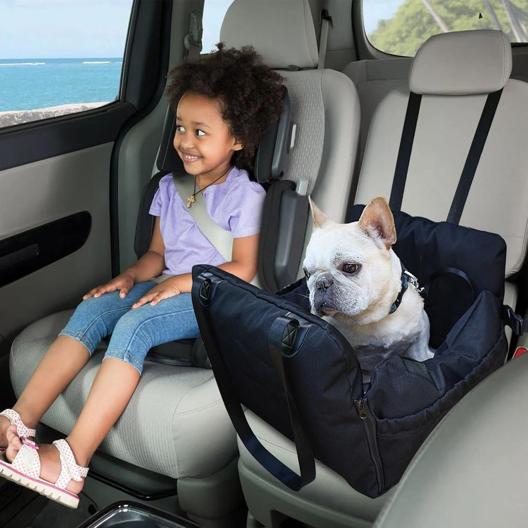 PETCUTE 3-in-1 Hund Autositz,Waschbare Hundesitz kleine und mittlere Hunde mit Clip-on-Sicherheitsle