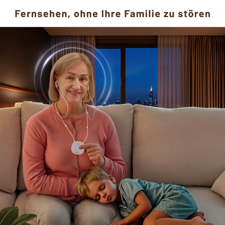 Holdsound Funkkopfhörer Kabellos für TV, Komfortable Kopfhörer für Fernseher mit USB-Sender, Einfach