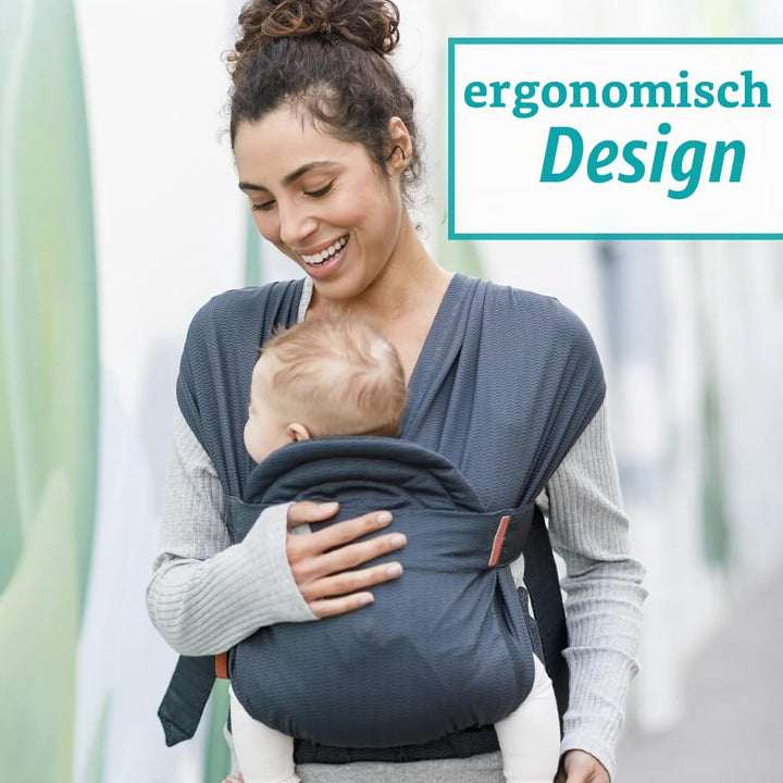 Infantino - Hybrid-Tragetuch Babytrage Hug &amp; Cuddle - Hybrid tragetuch baby neugeboren - Gepolsterte