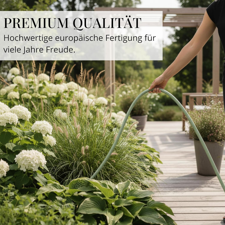 Livlig53 Gartenschlauch 1/2 Zoll, 20m: Wasserschlauch Made in Germany, Recycling-Material, formstabi